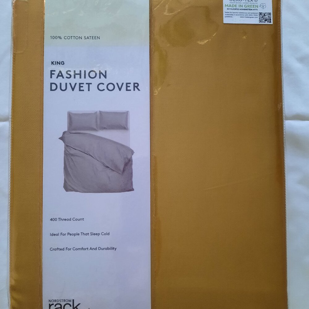 Nordstrom Rack King Fashion Duvet Cover - bright yellow gold